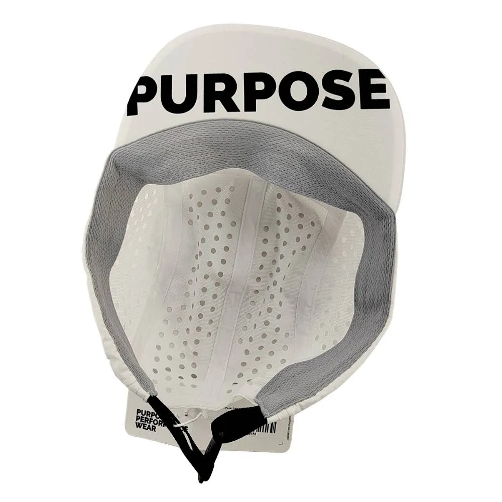 5-Panel Camper Cycling and Running Cap (White)