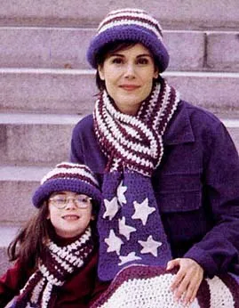 Americana Hat and Scarf Pattern (Crochet)
