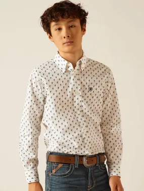 Ariat 10048655 Kids Parker Classic Fit Shirt White