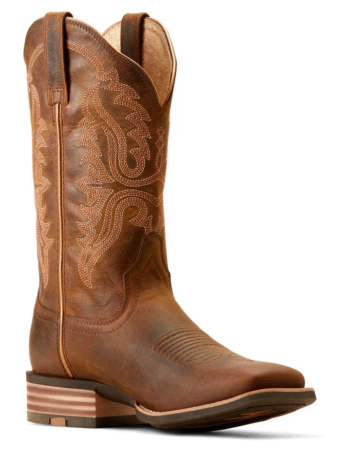 Ariat 10051039 Womens Olena Square Toe Western Boots Sassy Brown