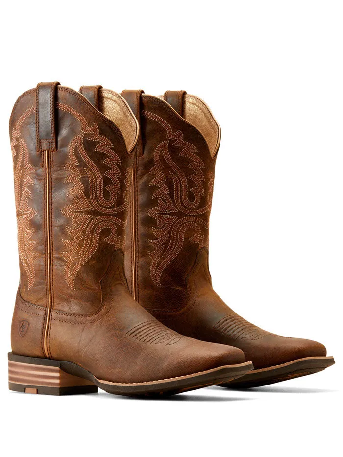Ariat 10051039 Womens Olena Square Toe Western Boots Sassy Brown