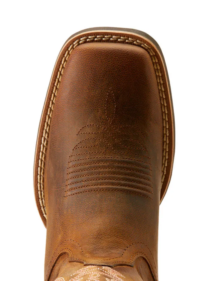 Ariat 10051039 Womens Olena Square Toe Western Boots Sassy Brown