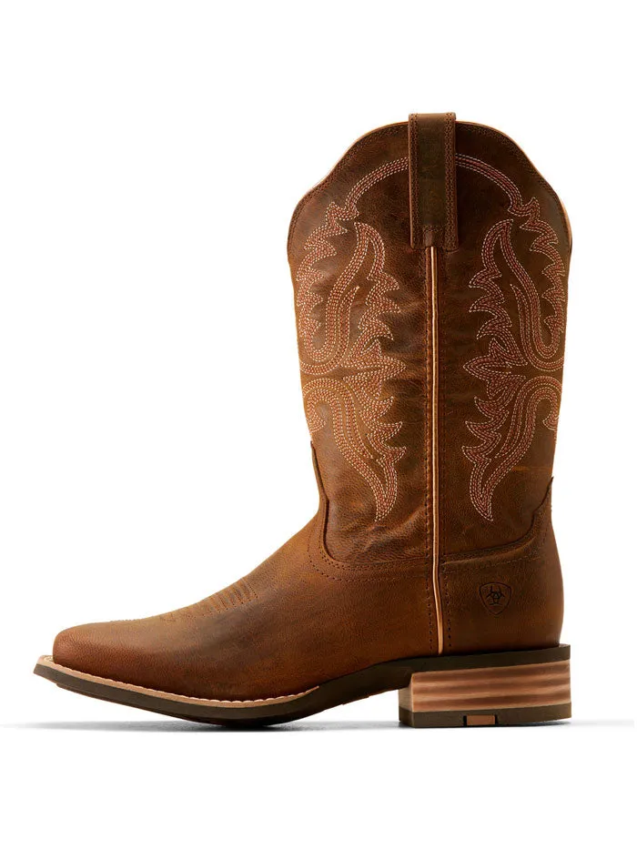 Ariat 10051039 Womens Olena Square Toe Western Boots Sassy Brown