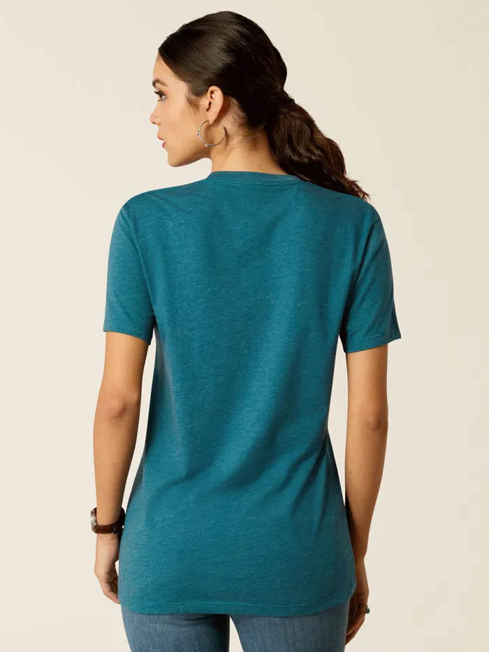 Ariat 10052548 Womens Sketch Pad T-Shirt Deep Sea Heather