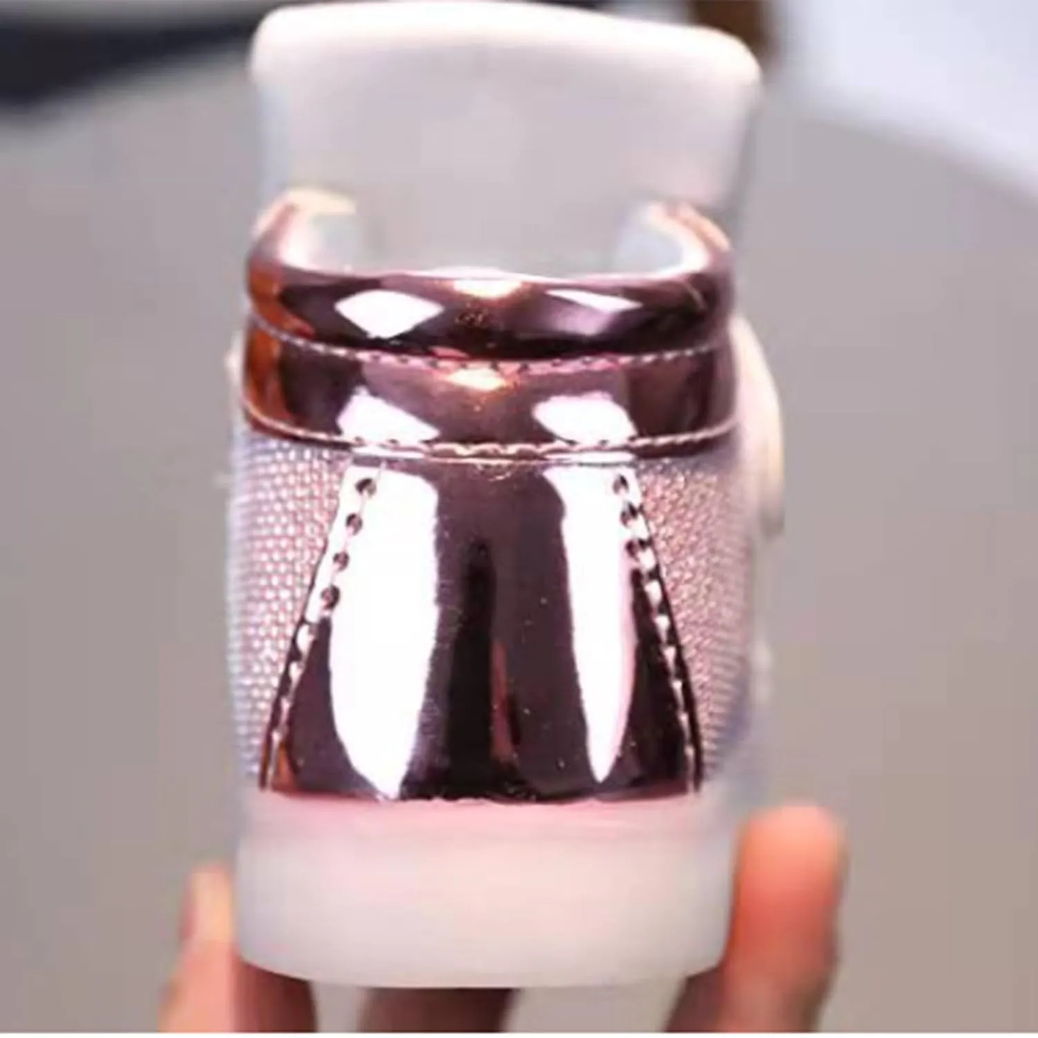Baby Infant Gold Glitter Lights up Sneakers Hook Loop Flat Non Slip Walking Sport Shoes Toddler Newborn Casual Sneakers