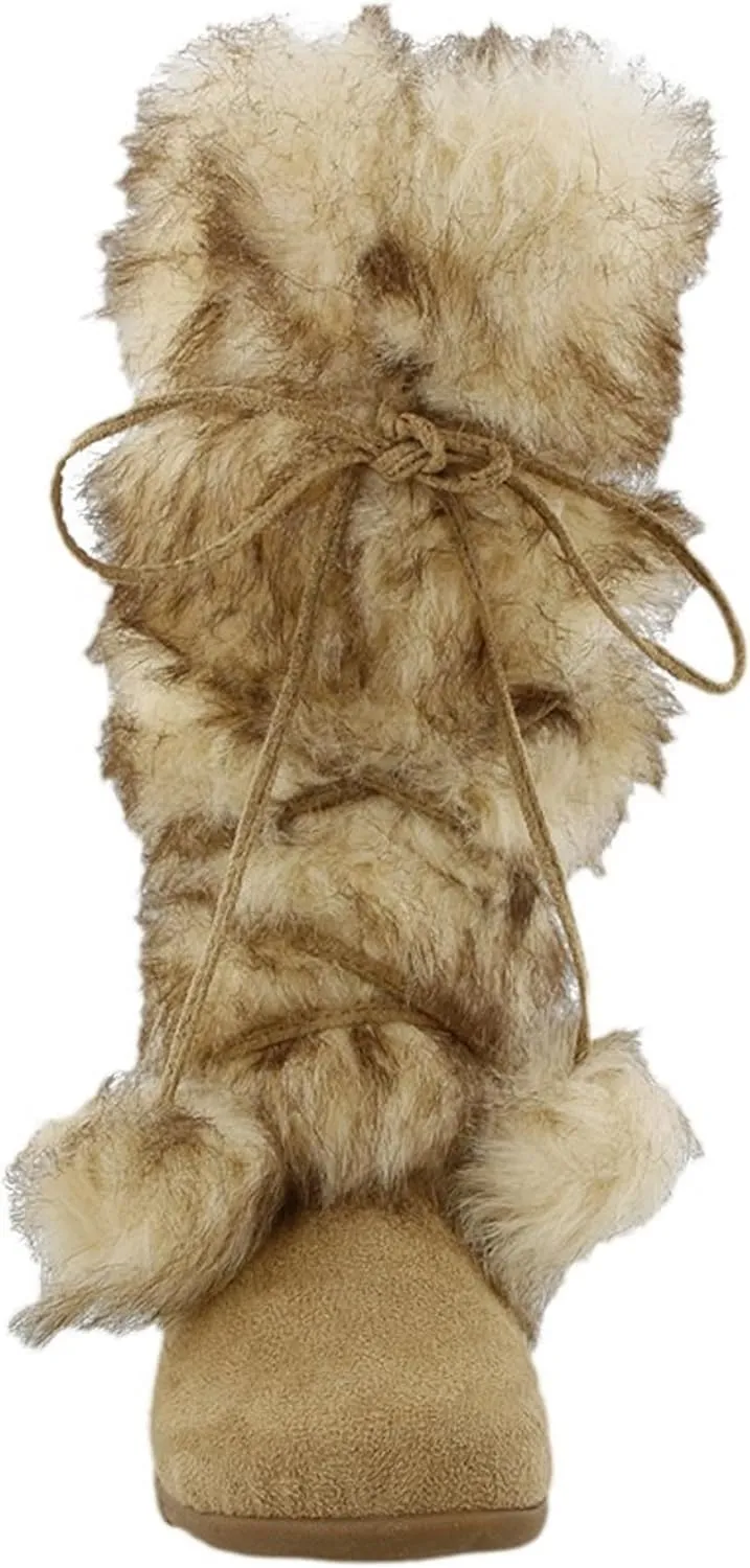 Blossom Talia-Hi Women Ladies Mukluk Faux Fur Mid Calf Warm Winter Snow Boots