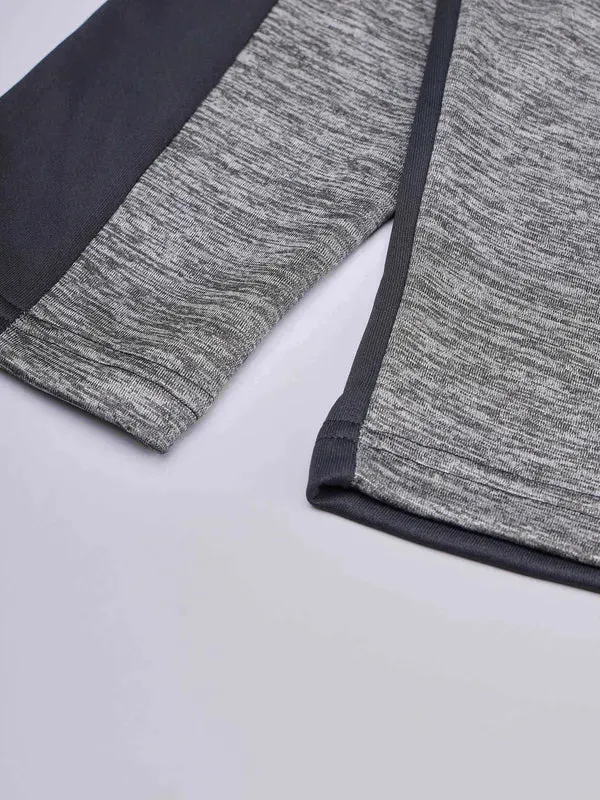 Boys Melange Slim Fit Trackpants with TECHNO GUARD