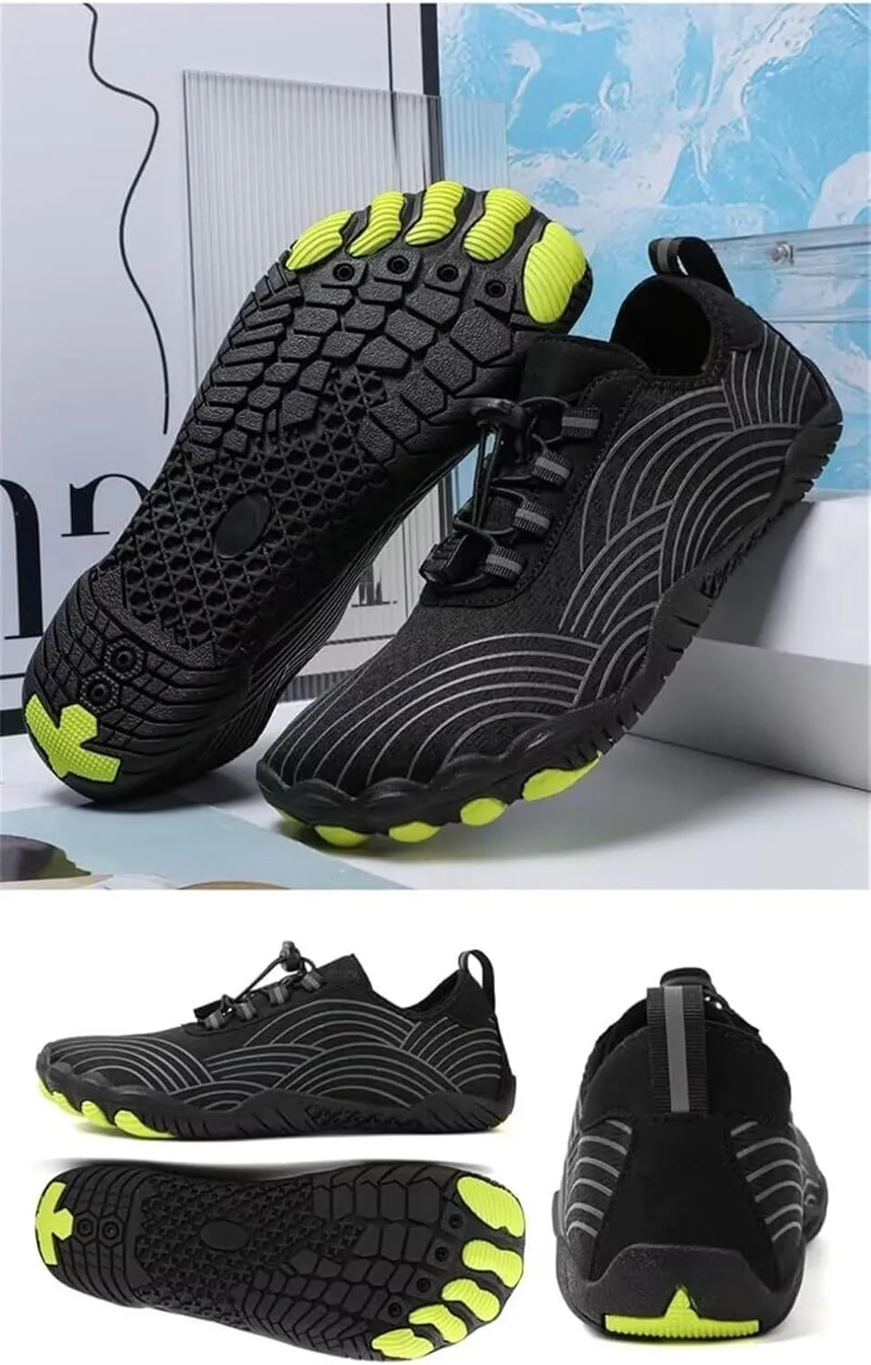 Breathable Barefoot Shoes for Women Men & Non-Slip Athletic Footwear Wide Toe Water Shoes Hike Barefoot Shoes for Womens Mens Footwear