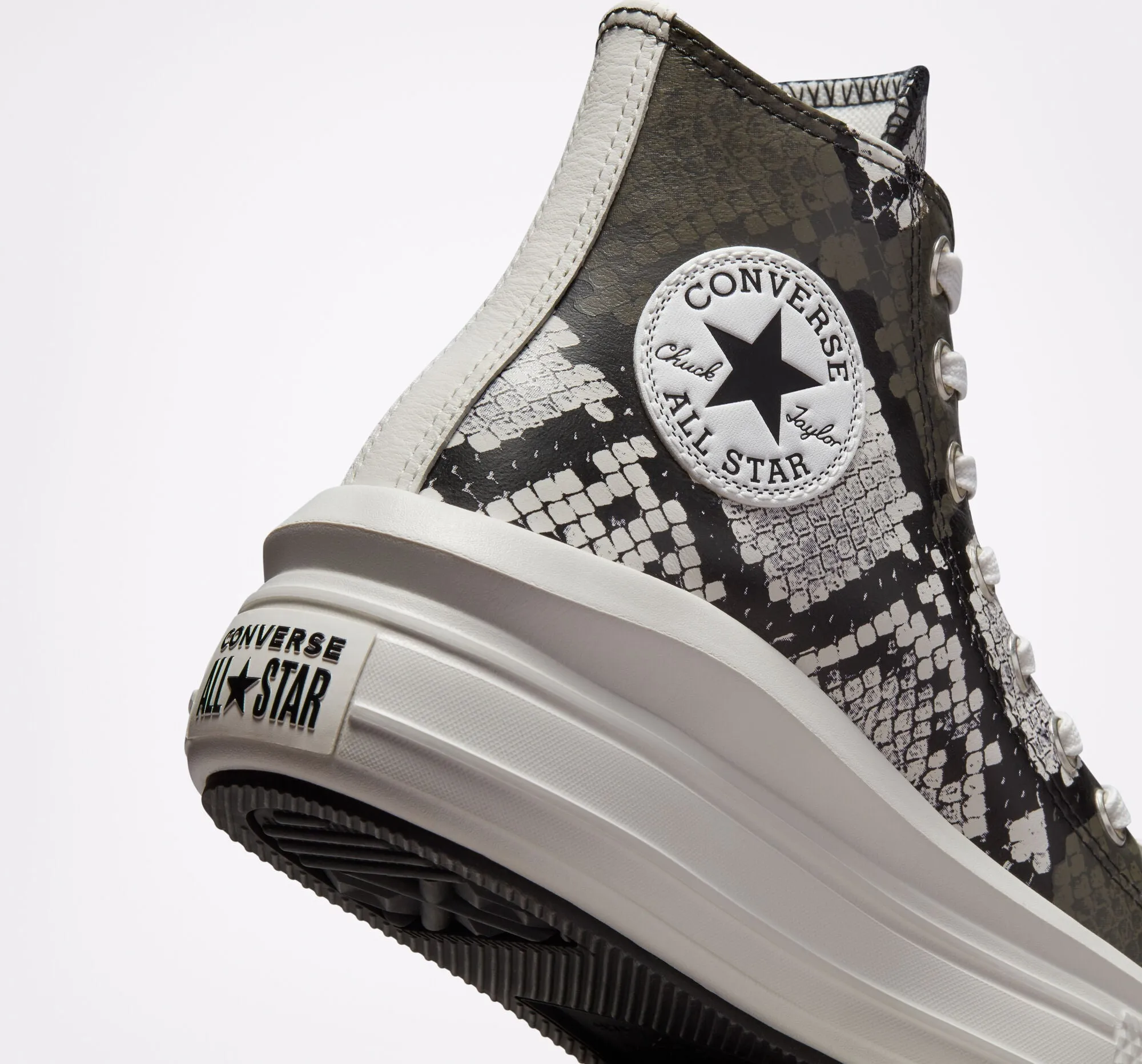 CONVERSE CHUCK TAYLOR ALL STAR MOVE SNAKE EGRET/BLACK PLATEAU