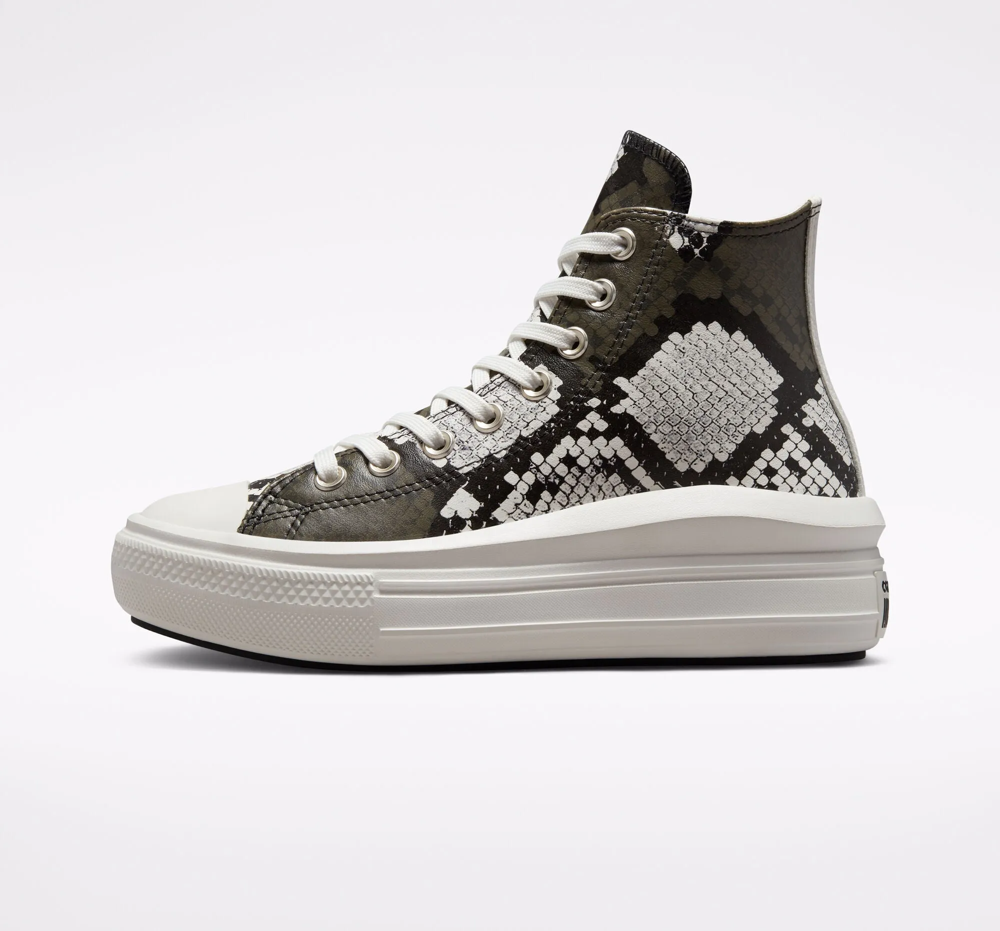 CONVERSE CHUCK TAYLOR ALL STAR MOVE SNAKE EGRET/BLACK PLATEAU