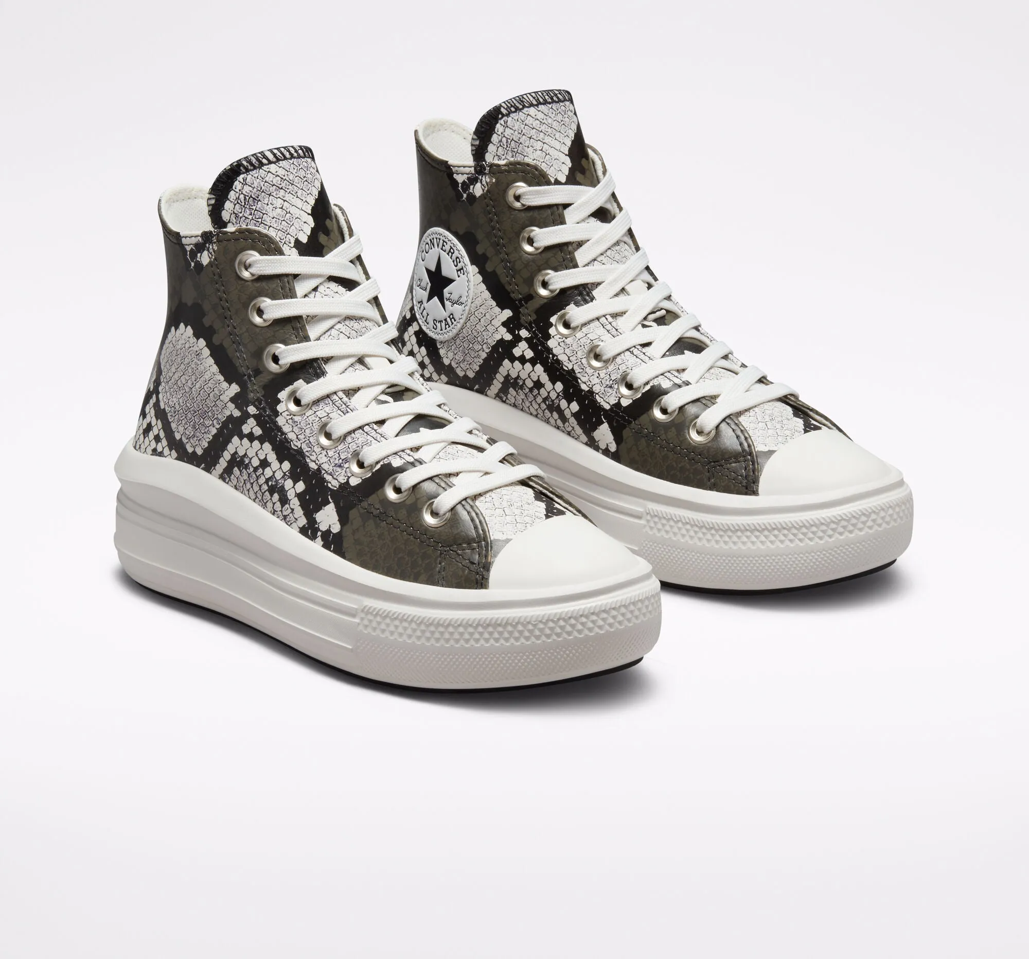 CONVERSE CHUCK TAYLOR ALL STAR MOVE SNAKE EGRET/BLACK PLATEAU