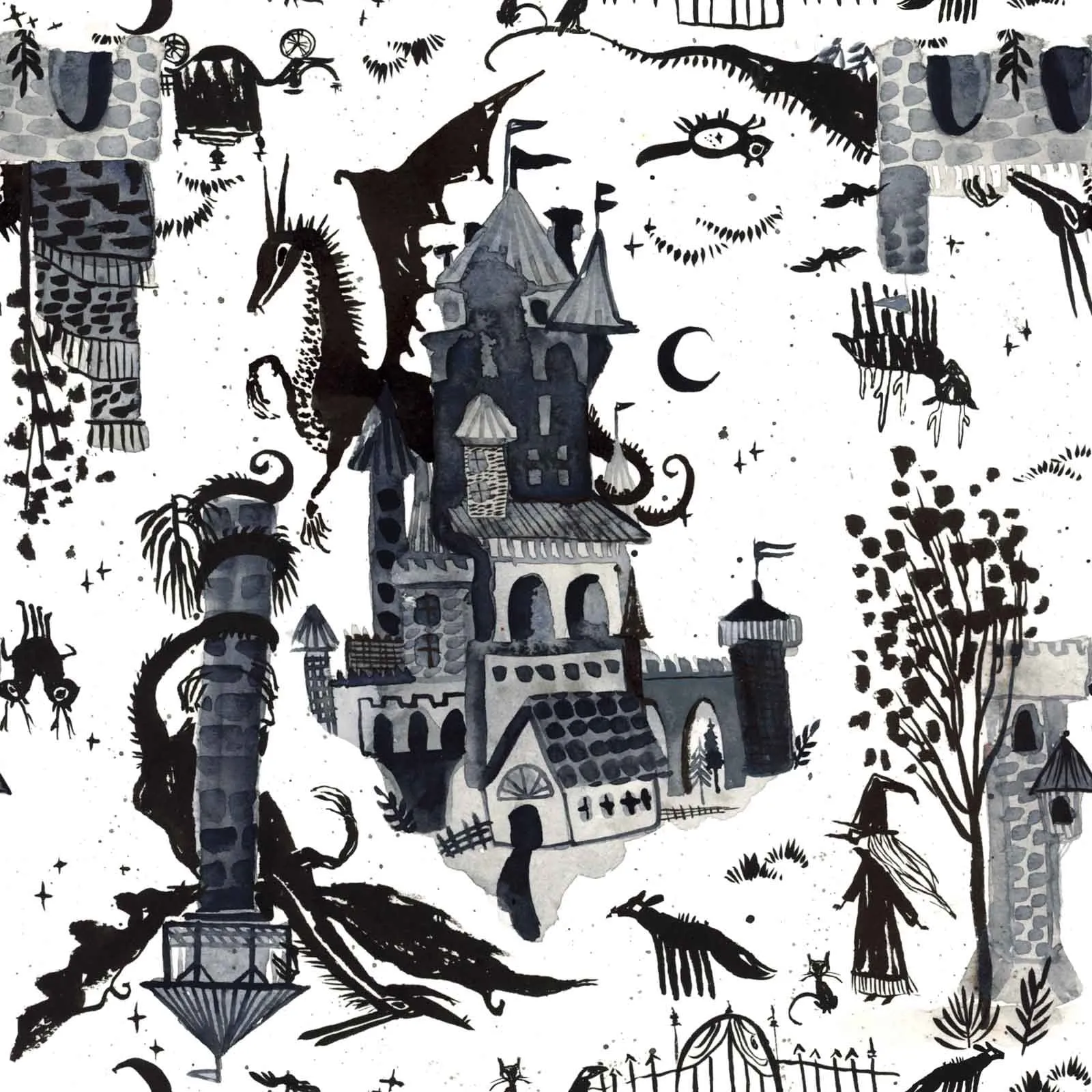 Designer Bums Wet Bag - Haunted Castle