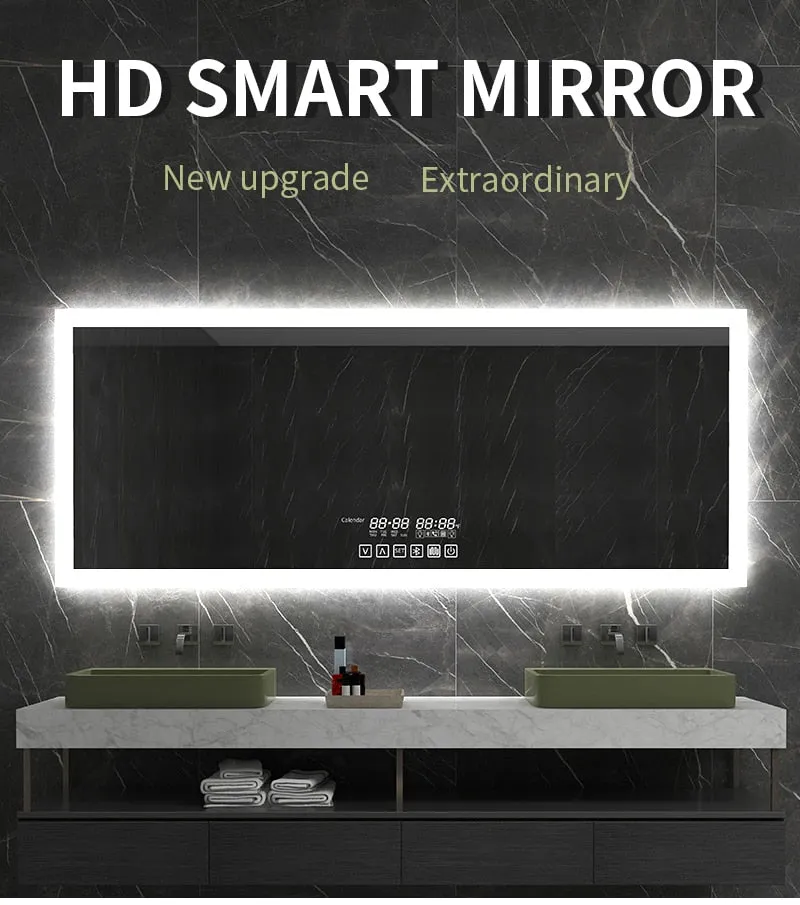 Fogless Smart  Mirror With Bluetooth Speaker
