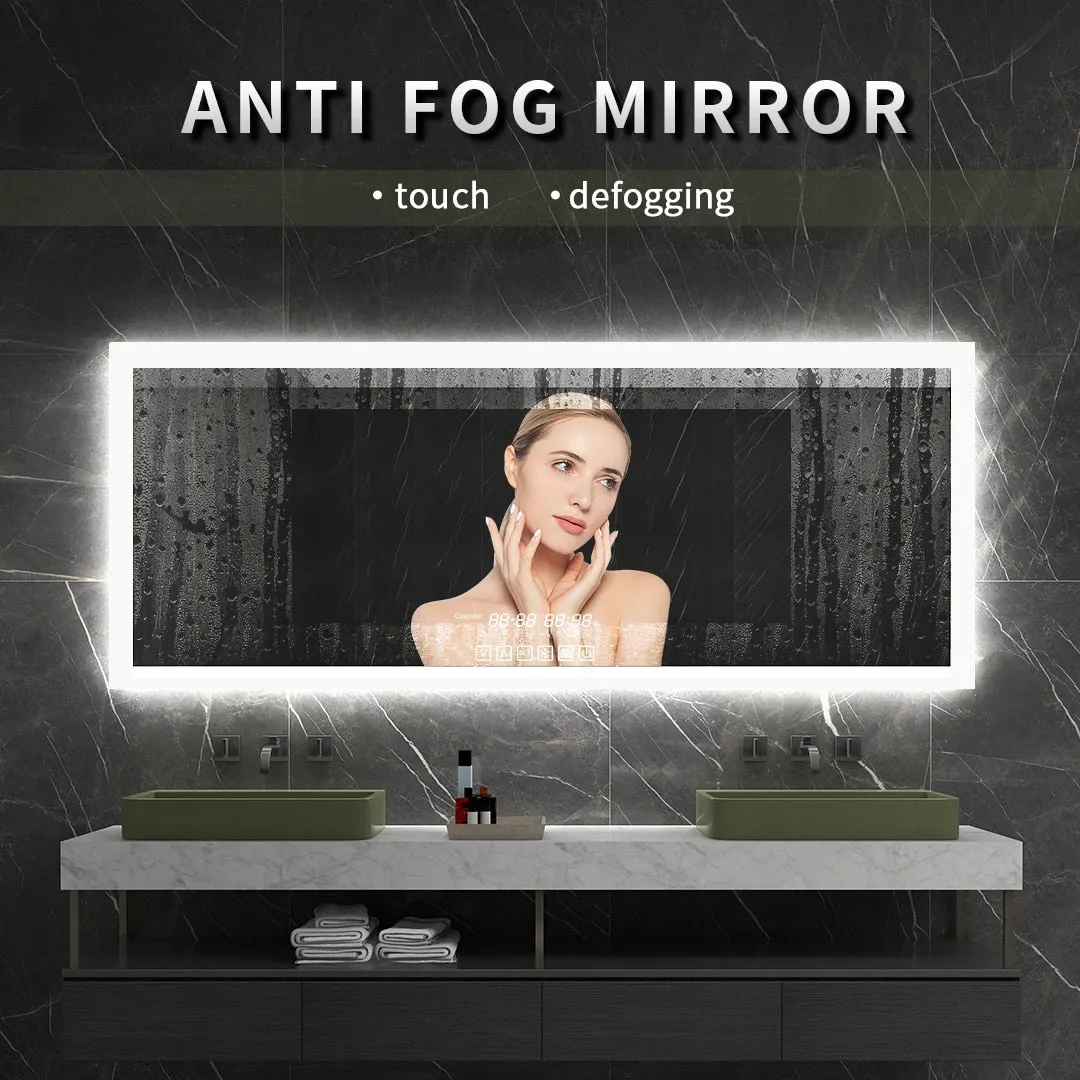Fogless Smart  Mirror With Bluetooth Speaker