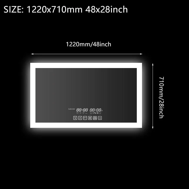 Fogless Smart  Mirror With Bluetooth Speaker