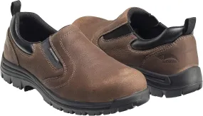 FSI FOOTWEAR SPECIALTIES INTERNATIONAL Men's Foreman Composite Toe Waterproof Slip On Work Shoe, Brown, 12 Wide