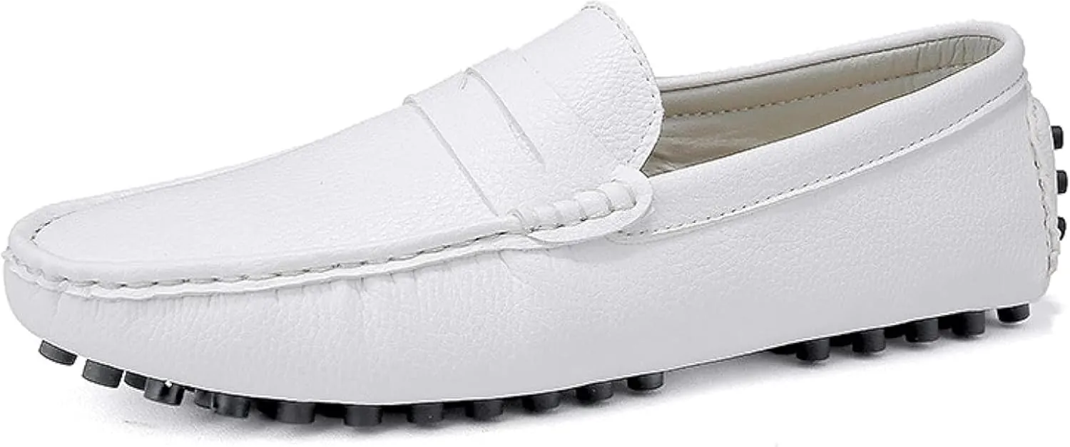 Men's Artificial Leather Penny Loafers, Casual Slippers, Driving Daily Casual Flat Shoes, Loafers