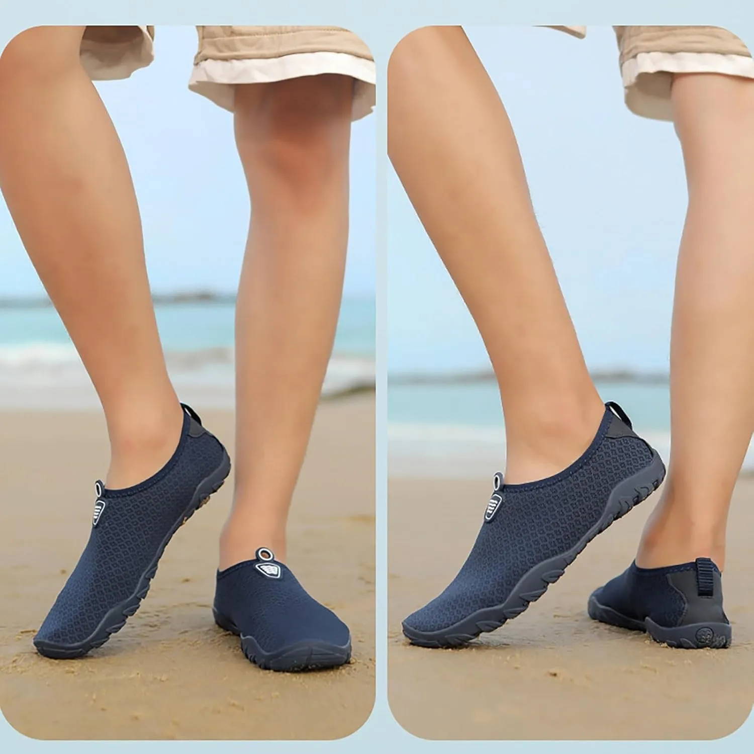 Mens Water Shoes Wide Closed Toe Non Slip Water Shoes Barefoot Wide Water Shoes for Women Barefoot Yoga Exercise Wear Sport Accessories for Water Sports Travel Walk