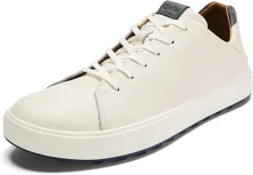 OLUKAI Wai'alae Men's Golf Shoes, Spikeless Golf Shoes, Supple Full-Grain Leather & Contoured Footbed, Waterproof & Stain-Resistant