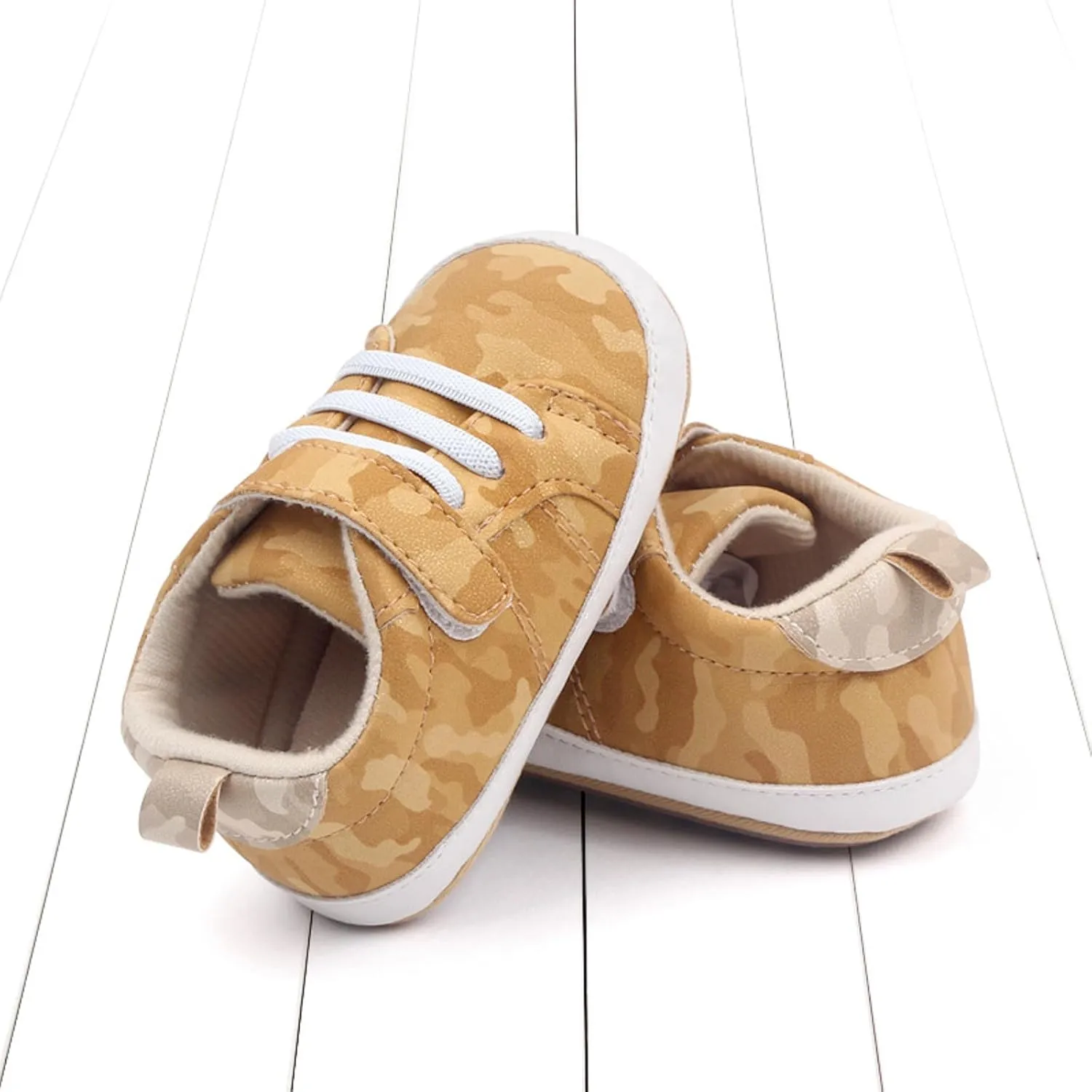 Summer Children Infant Toddler Shoes Boys and Girls Sports Flat Bottom Lightweight Camouflage Print Upper Shoes Boys