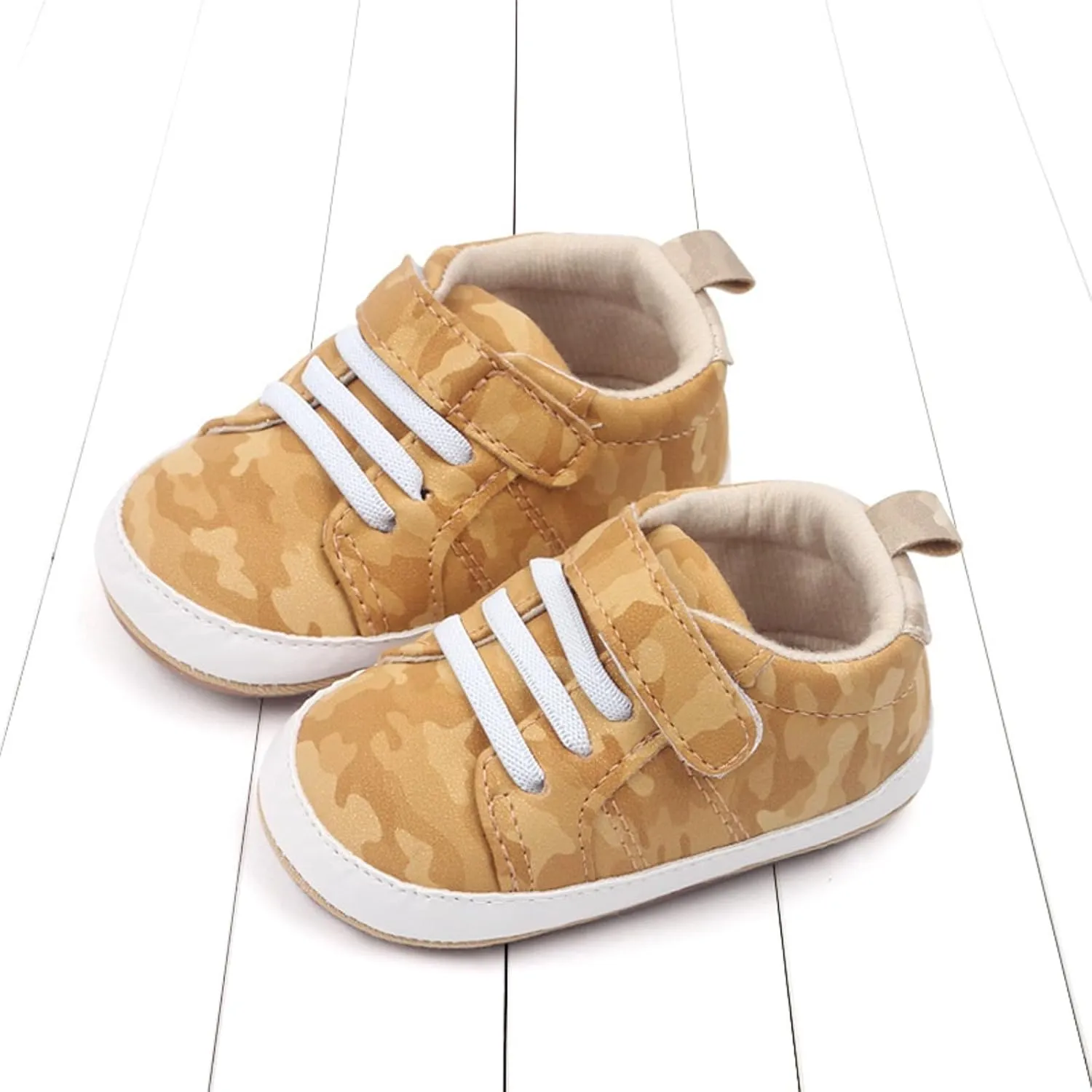 Summer Children Infant Toddler Shoes Boys and Girls Sports Flat Bottom Lightweight Camouflage Print Upper Shoes Boys