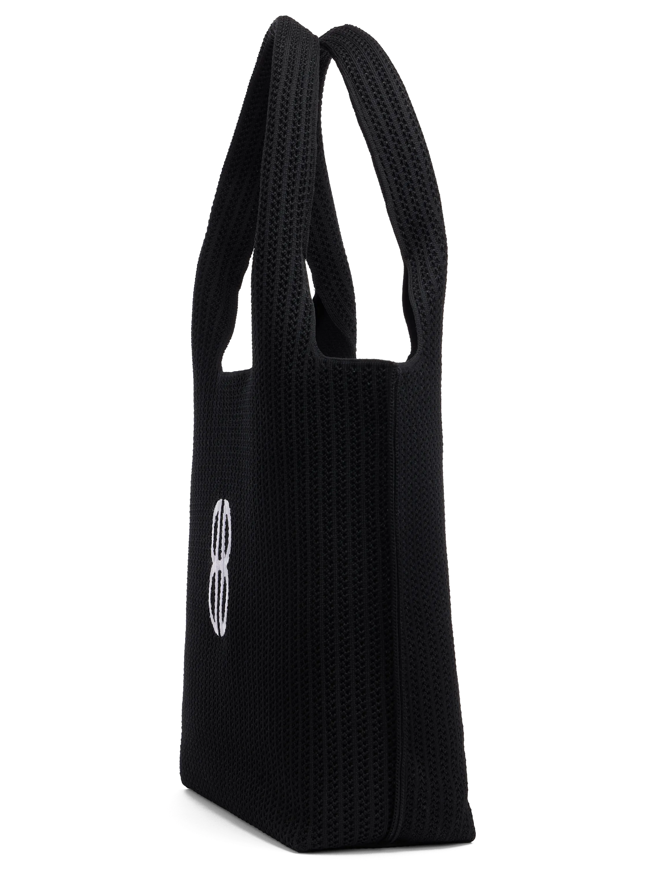 Sutton City Tote - Black Stripe Monogram - Medium