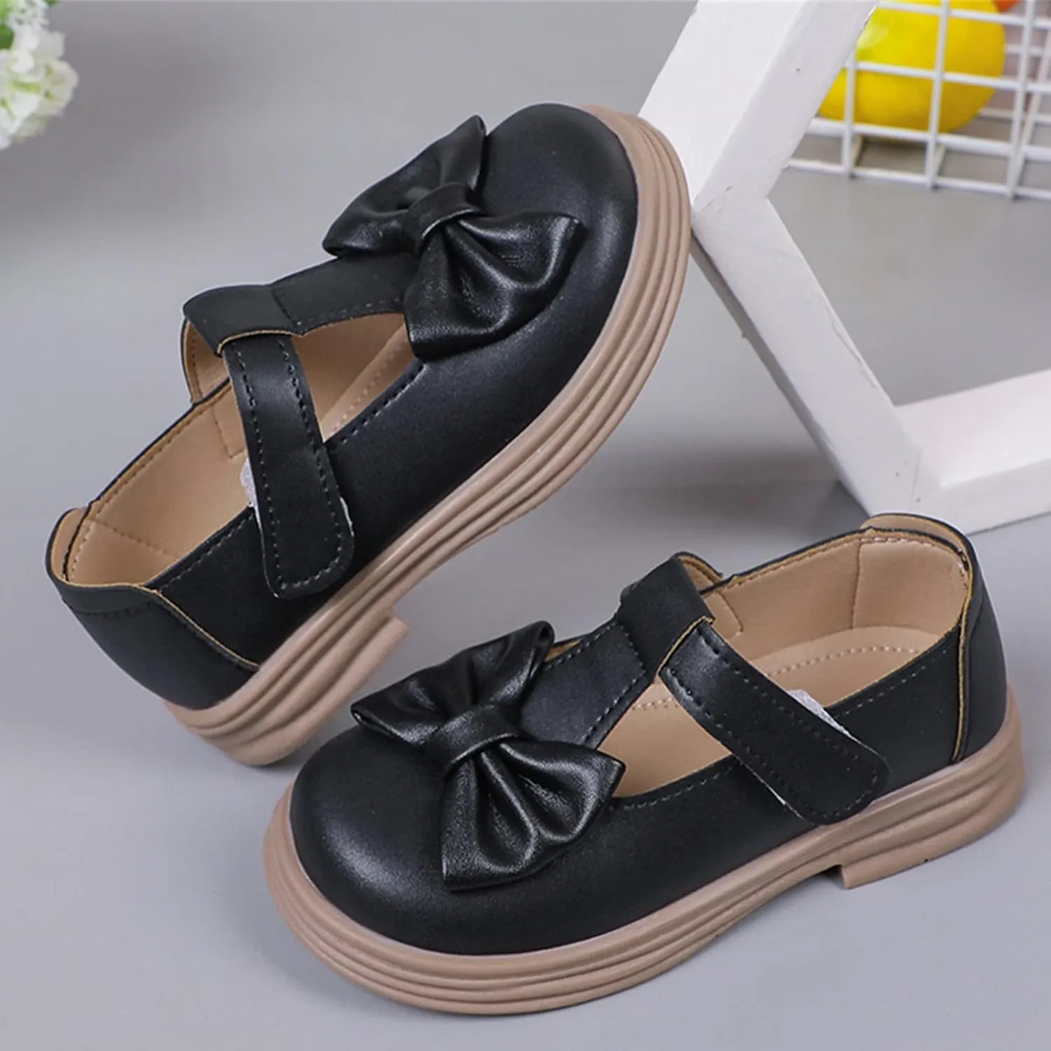 Toddler Girl Mary Jane Dress Shoes Kids Platform Uniform Shoes School Oxford Flats for Girl Toddler Girl Church Shoes