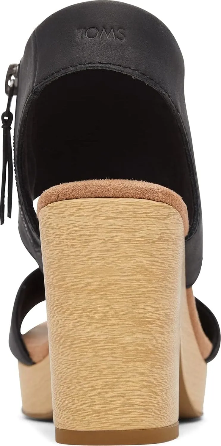 TOMS Womens Majorca Block Platform Casual Sandals Casual High Heel 3" & Up - Brown
