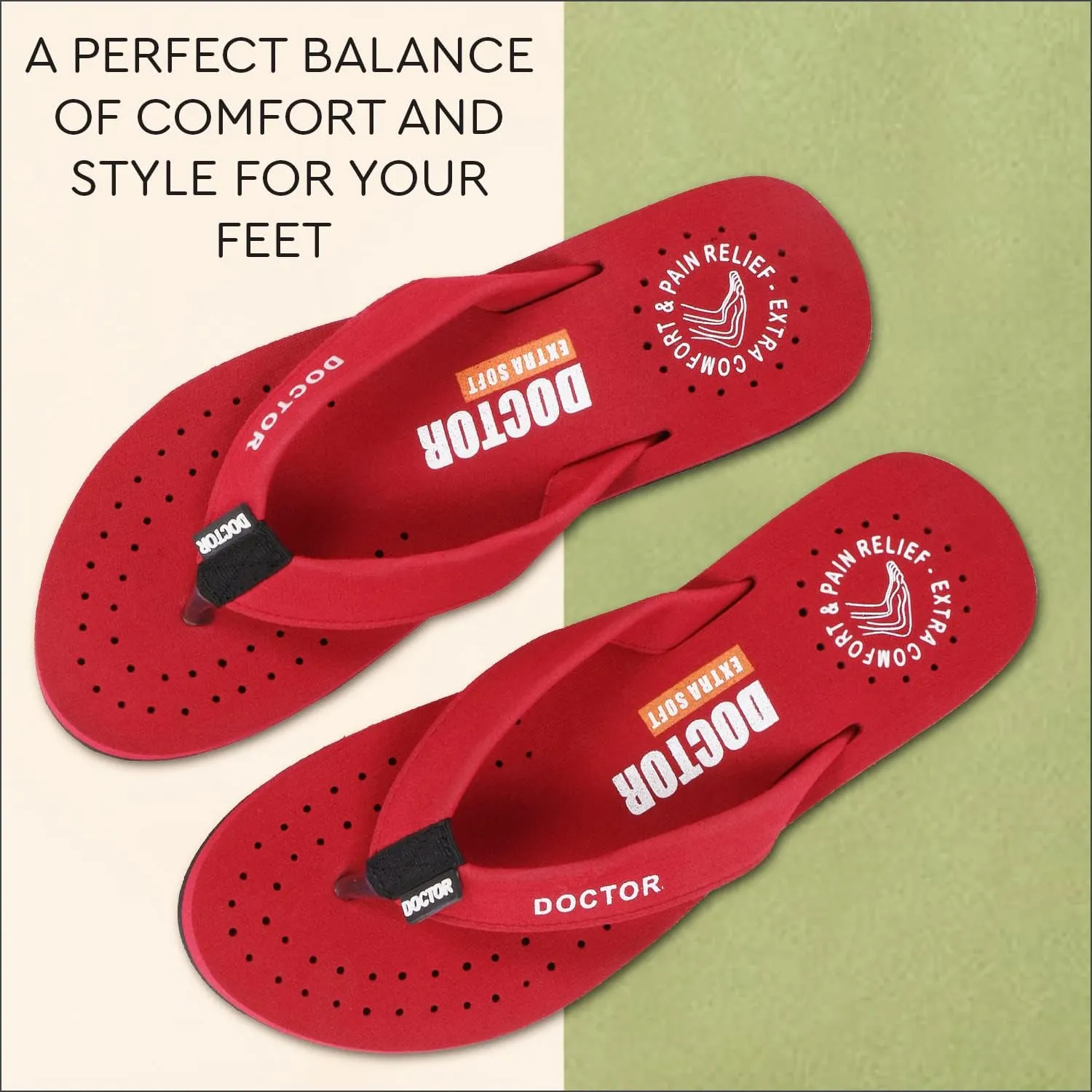 Women's Care Orthopaedic Diabetic Comfortable MCR Flip-Flop Slippers D-16